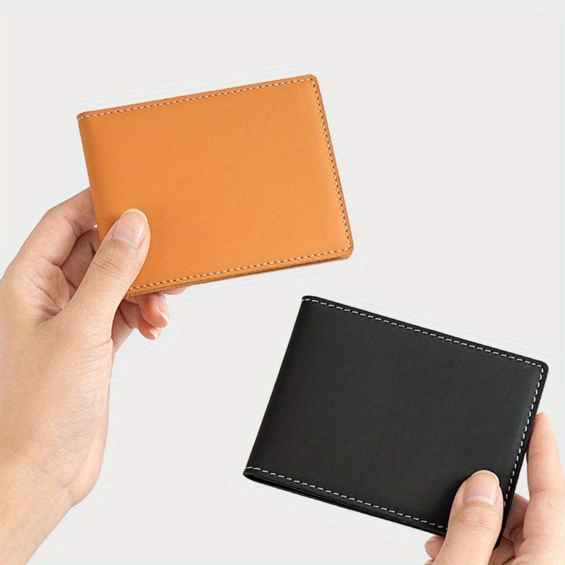 Carteira de pele genuína premium para homem, estilo empresarial, porta-cartões, porta-cartão de identificação, porta-cartão de condutor, porta-cartão de crédito, pele de camada superior, acessório de carteira