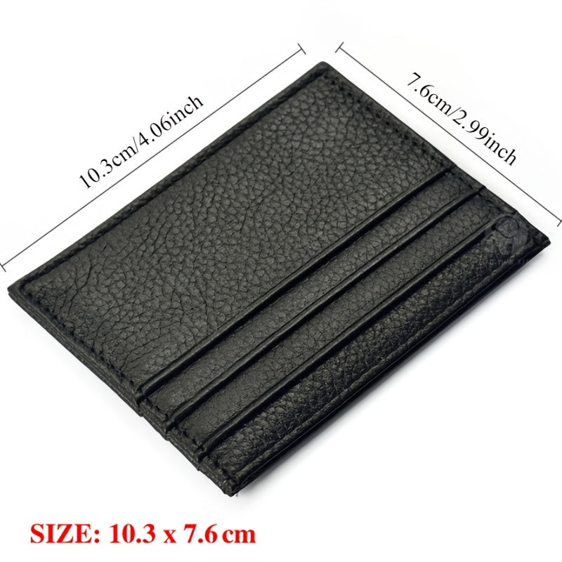 Minimalist Slim Leather Card Holder