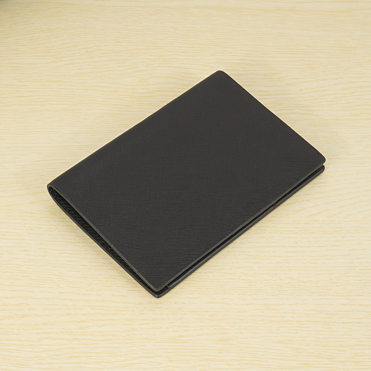 Porta-Passaporte Essencial de Viagem com Padrão Cruzado, Multifuncional, Várias Cores, Múltiplos Espaços para Cartões, Ultra Fino e Prático em Couro Legítimo