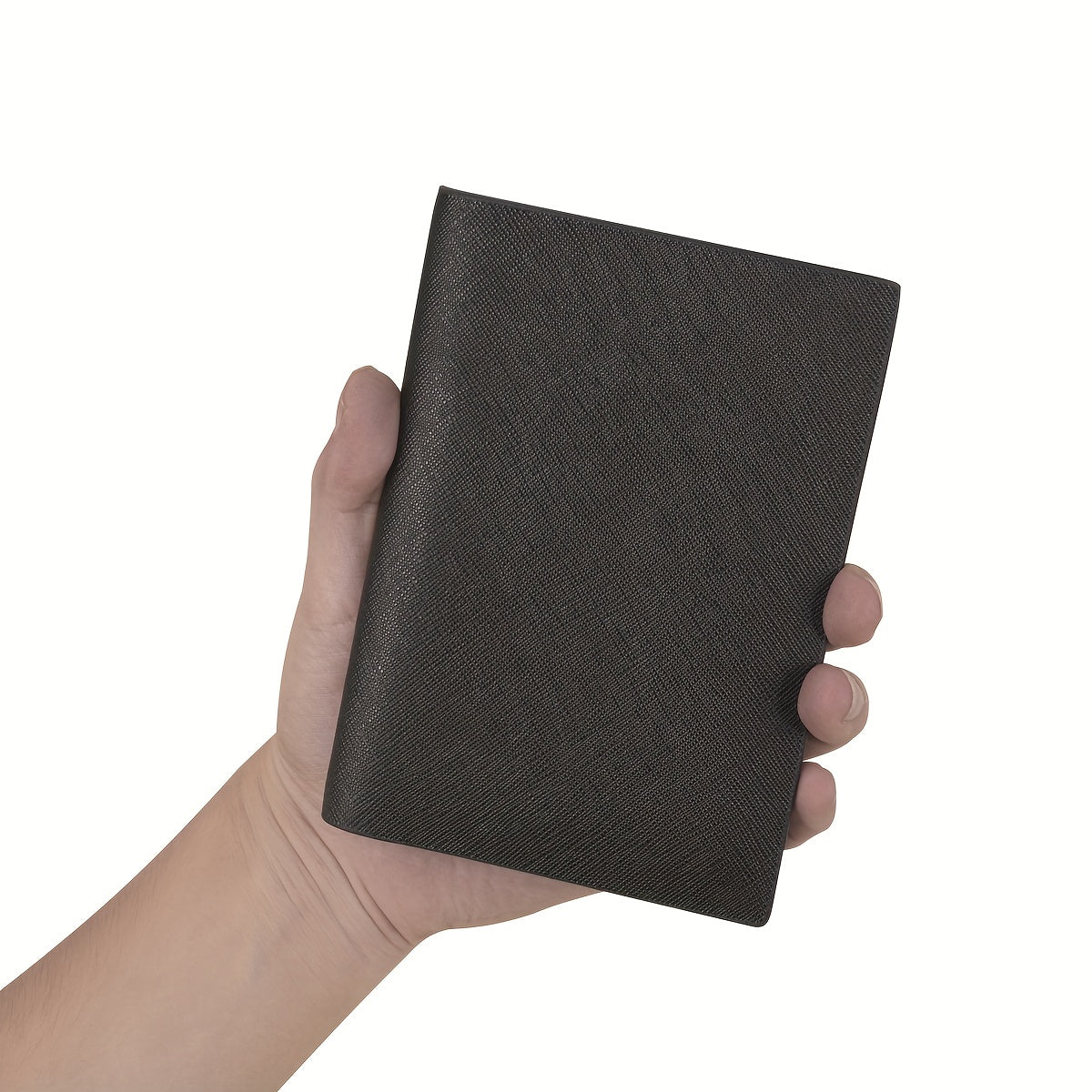 Porta-Passaporte Essencial de Viagem com Padrão Cruzado, Multifuncional, Várias Cores, Múltiplos Espaços para Cartões, Ultra Fino e Prático em Couro Legítimo