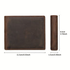 Carteira Retro Crazy Horse em Pele 6 Compartimentos para Cartões Fina Premium em Pele com Clipe para Dinheiro em Pele Nappa Carteira de Cartão de Crédito Clipe em Pele Padrão Crocodilo Carteira de Alta Qualidade