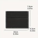 Porta-Cartões Unissex em Couro Legítimo, Estojo para Cartões de Crédito e Cartões de Visita, Design Minimalista, Couro Bovino de Alta Qualidade, Ideal para Uso Diário e Profissional, Presente de Negócios Perfeito, Melhor Presente para Homens