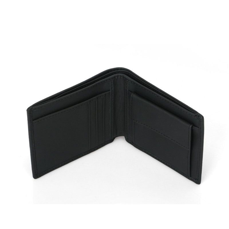 1pc Carteira RFID Anti-Roubo em Pele Genuína para Homens, Porta-Moedas e Porta-Moedas em Pele