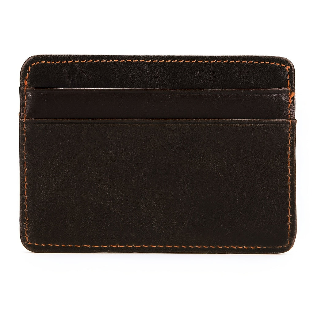 Carteiras de Couro Genuíno para Homem e Mulher, Feitas de Couro Encerado, Com Porta-Cartões de Crédito e Porta-Moedas Vintage em Pele de Vaca, Perfeitas para Presentes de Black Friday, Natal e Ação de Graças