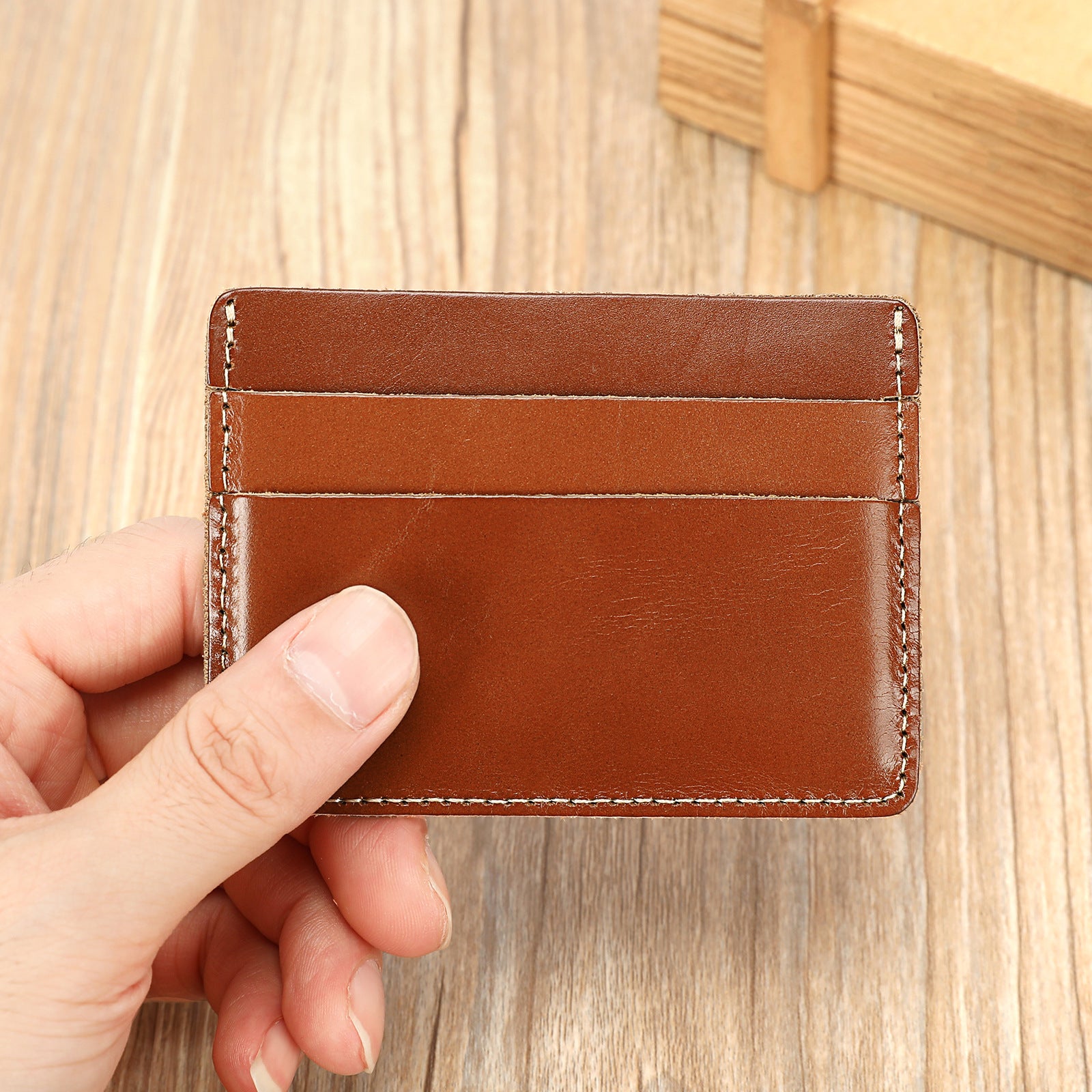 Alden Slim Leather Wallet