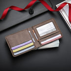 Carteira Masculina Tripla em Couro Legítimo, Múltiplos Compartimentos para Cartões, Ideal Para Uso Profissional ou Lazer, Design Seguro e Prático com Preenchimento de Poliéster, Ótima Opção Diária, Essencial Pra Viagem, Acessório Estiloso, Carteira Minimalista, Material Premium, Alta Qualidade do Couro, Formato Fino, Porta-Cartão Elegante, Moda Masculina, Presente Perfeito