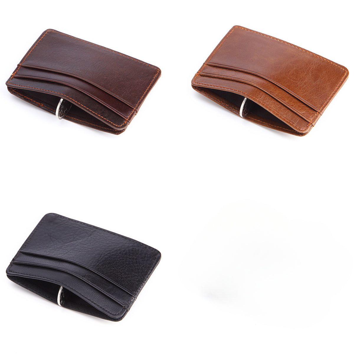 Carteiras de Couro Genuíno para Homem e Mulher, Feitas de Couro Encerado, Com Porta-Cartões de Crédito e Porta-Moedas Vintage em Pele de Vaca, Perfeitas para Presentes de Black Friday, Natal e Ação de Graças