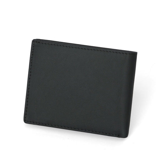 1pc Carteira RFID Anti-Roubo em Pele Genuína para Homens, Porta-Moedas e Porta-Moedas em Pele