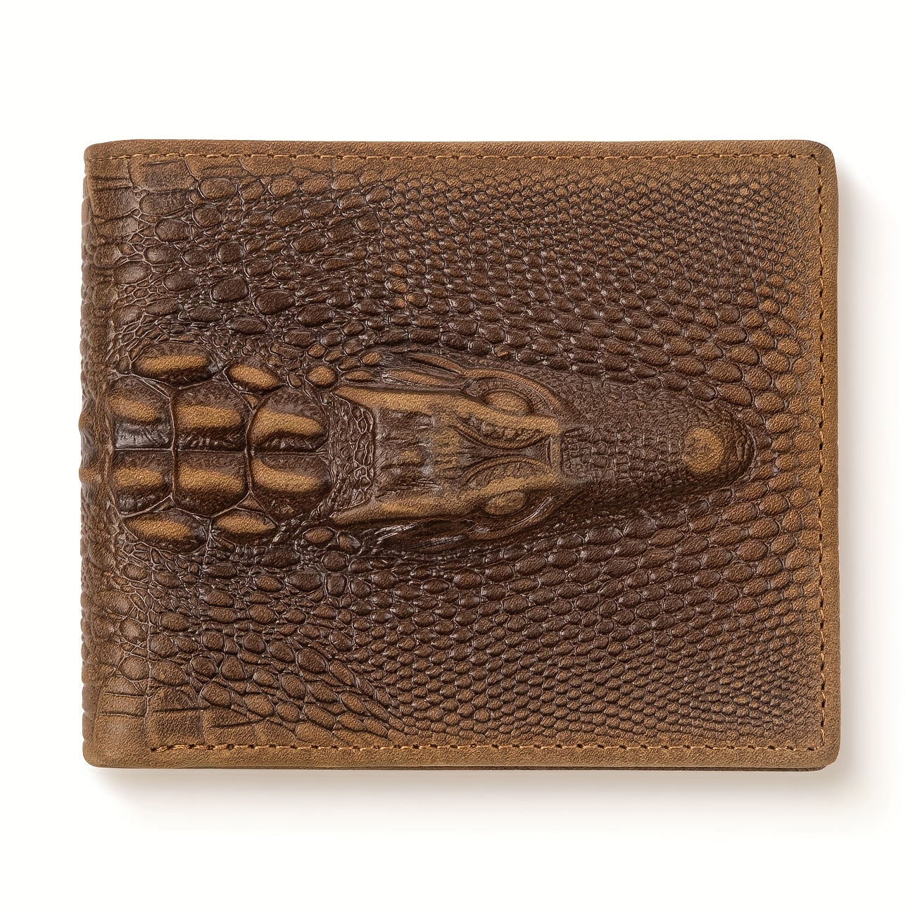 Carteira Retro Crazy Horse em Pele 6 Compartimentos para Cartões Fina Premium em Pele com Clipe para Dinheiro em Pele Nappa Carteira de Cartão de Crédito Clipe em Pele Padrão Crocodilo Carteira de Alta Qualidade