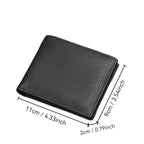 Carteira de Couro Genuíno para Homens - Estilo Executivo