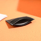 Porta-Cartões Unissex em Couro Legítimo, Estojo para Cartões de Crédito e Cartões de Visita, Design Minimalista, Couro Bovino de Alta Qualidade, Ideal para Uso Diário e Profissional, Presente de Negócios Perfeito, Melhor Presente para Homens