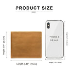 Carteira Masculina em Couro Legítimo, Estilo Vertical Ultra Fino e Curto, Porta-Cartões/ID/Moedas, Cor Sólida, Presente Ideal para Ação de Graças, Dia dos Pais, Natal e Dia dos Namorados