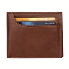 Carteira Premium de Couro Bovino Integral de Flor Completa com Proteção RFID, Carteira de 2 Dobras em Couro de Camada Superior Estilo Vintage com Vários Compartimentos para Cartões