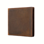 Carteira Masculina Vintage de Couro Genuíno de Luxo Leve com Gravação de Letras DIY, Logotipo, Interior de Nylon e Compartimentos Multifuncionais para Cartões